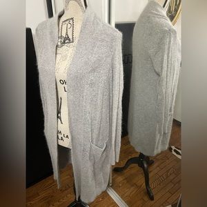 Angora rabbit hair duster cardigan
